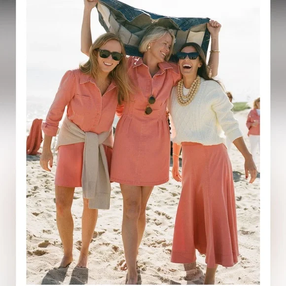 Tuckernuck Nantucket Red Stretch Twill Brynn Skirt - Picture 3 of 7